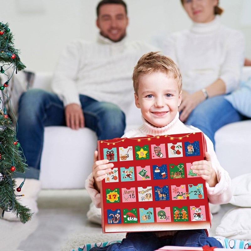 woobles 5 Pcs Christmas Countdown Calendar - 24 Days Advent Calendar 2022 Girls DIY Charm Kit with Pendants Earrings | Festive Jewelry Gift Set for Women Girls - Image 2